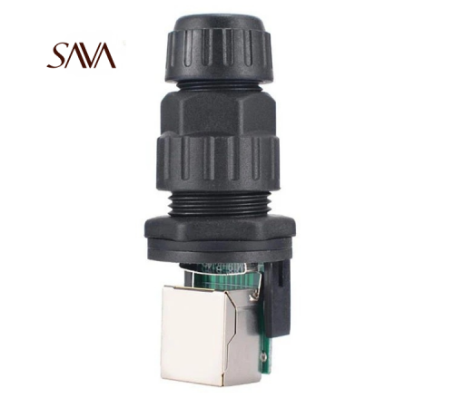  SV M19 IP67 IP68 M19 Panel Mount Waterproof RJ45 Connector